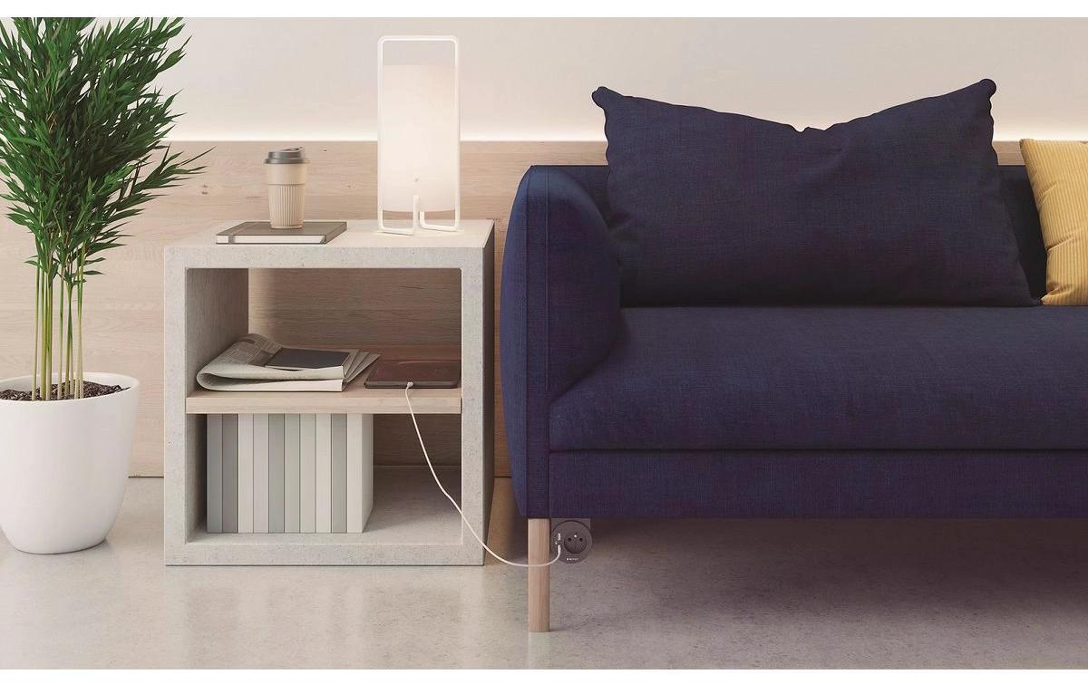 max connect Steckdoseneinheit ATOM T13 mit T12 Stecker, Schwarz