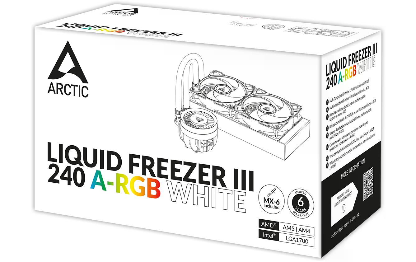Arctic Cooling Wasserkühlung Liquid Freezer III 240 A-RGB Weiss Arctic Cooling Wasserkühlung Liquid Freezer III 240 A-RGB Weiss