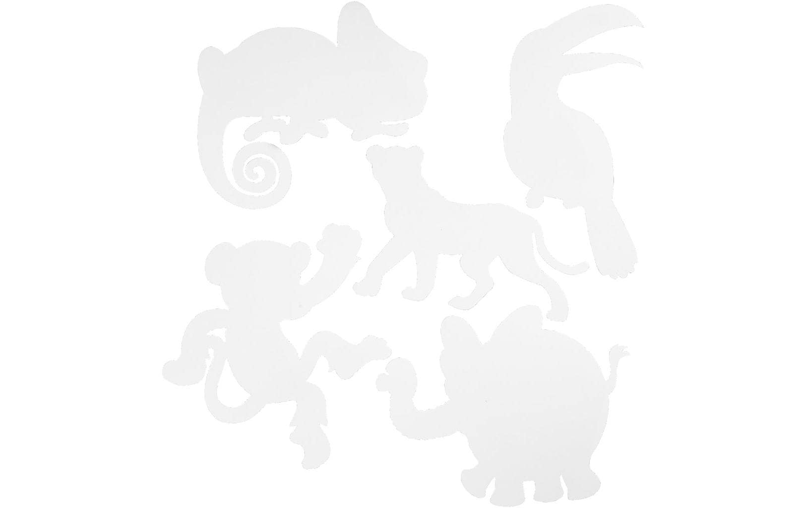 Creativ Company Bastelpapier Dschungel 16 Stück, Weiss