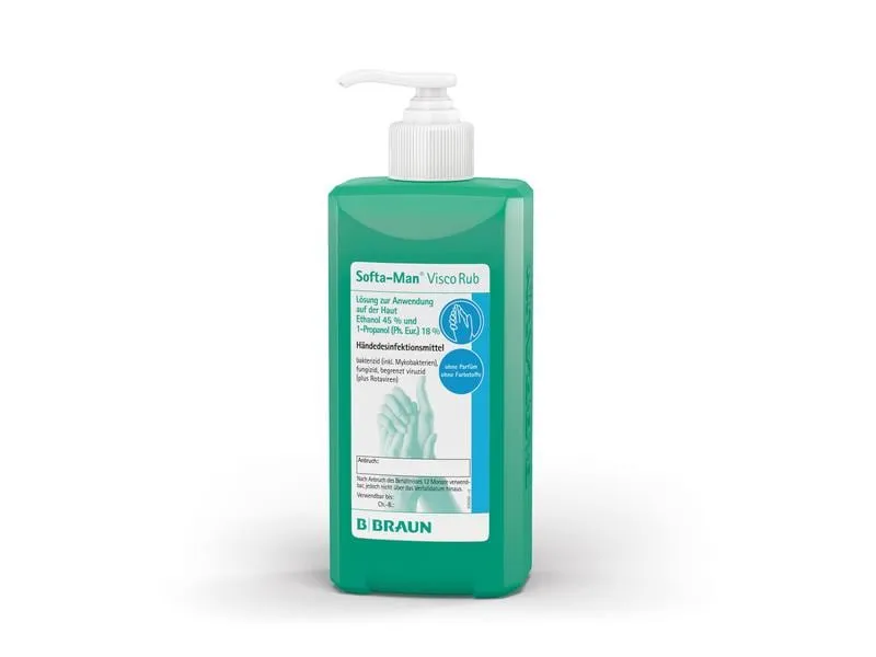 B. Braun Desinfektionsgel Softa-Man ViscoRub mit Dosierpumpe 500 ml B. Braun Desinfektionsgel Softa-Man ViscoRub mit Dosierpumpe 500 ml