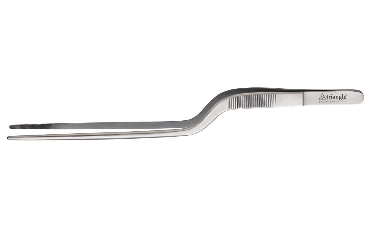 triangle Küchenzange zweifach gekröpft 14 cm Silber