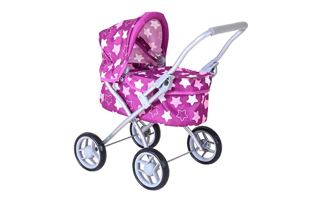 Knorrtoys Puppenbuggy Mini Lilli Star Dark Pink
