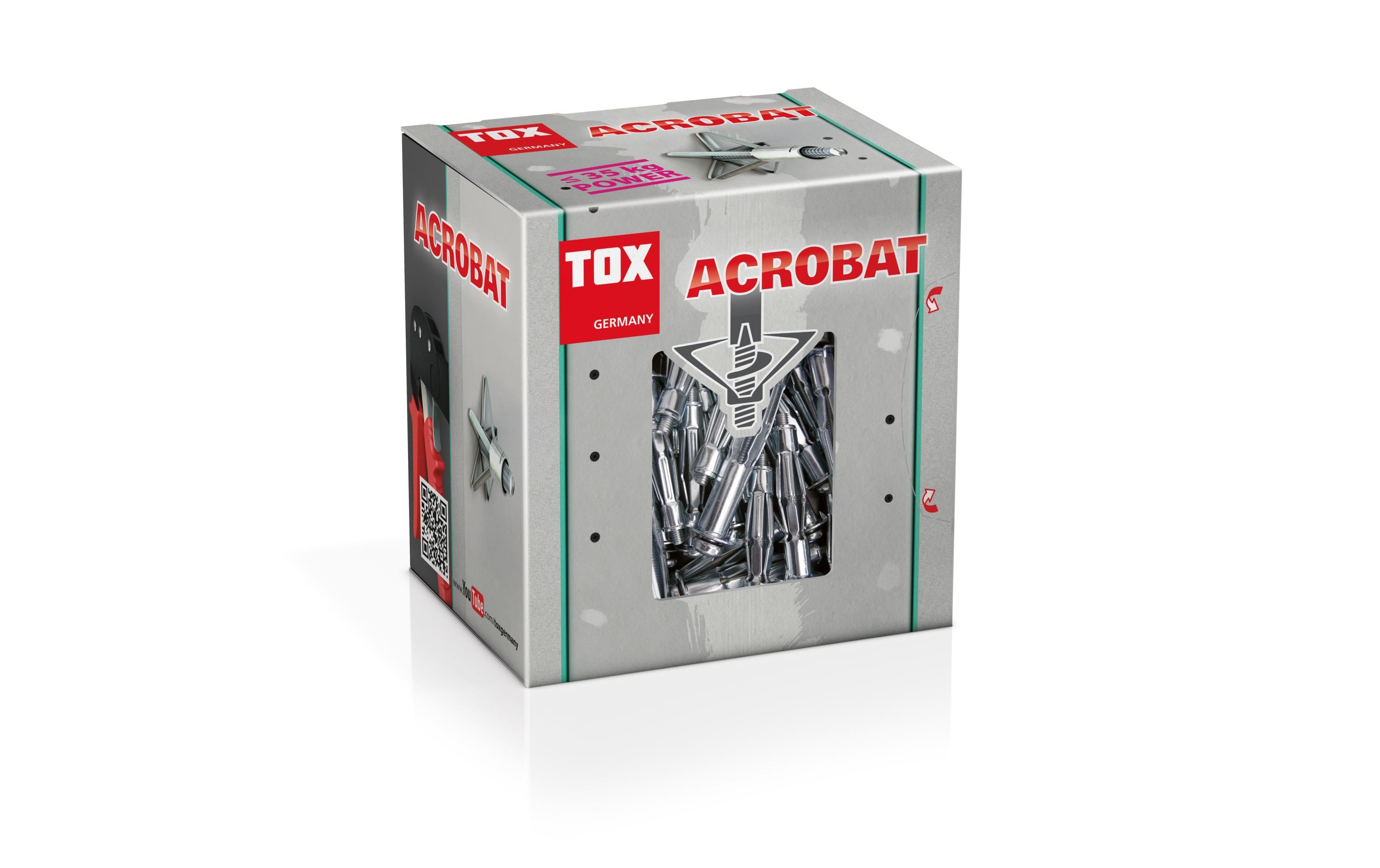 Tox-Dübel Hohlraumdübel Acrobat M4 x 38 mm, PH2, 50 Stück
