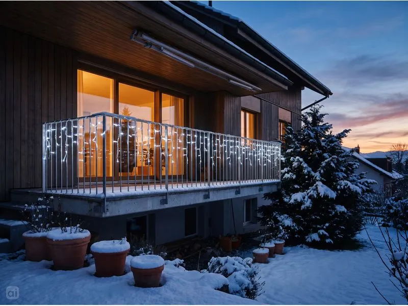 COCON Eiszapfen-Lichterkette LED Neutralweiss, 5.8 m COCON Eiszapfen-Lichterkette LED Neutralweiss, 5.8 m