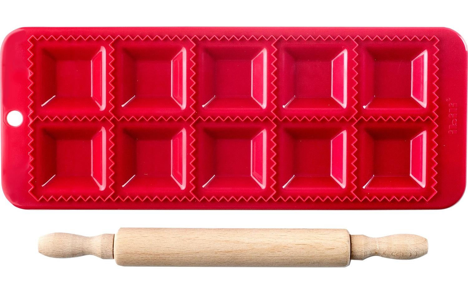 Ibili Ravioliform + Rollstab quadratisch 30 x 12 cm Eckig