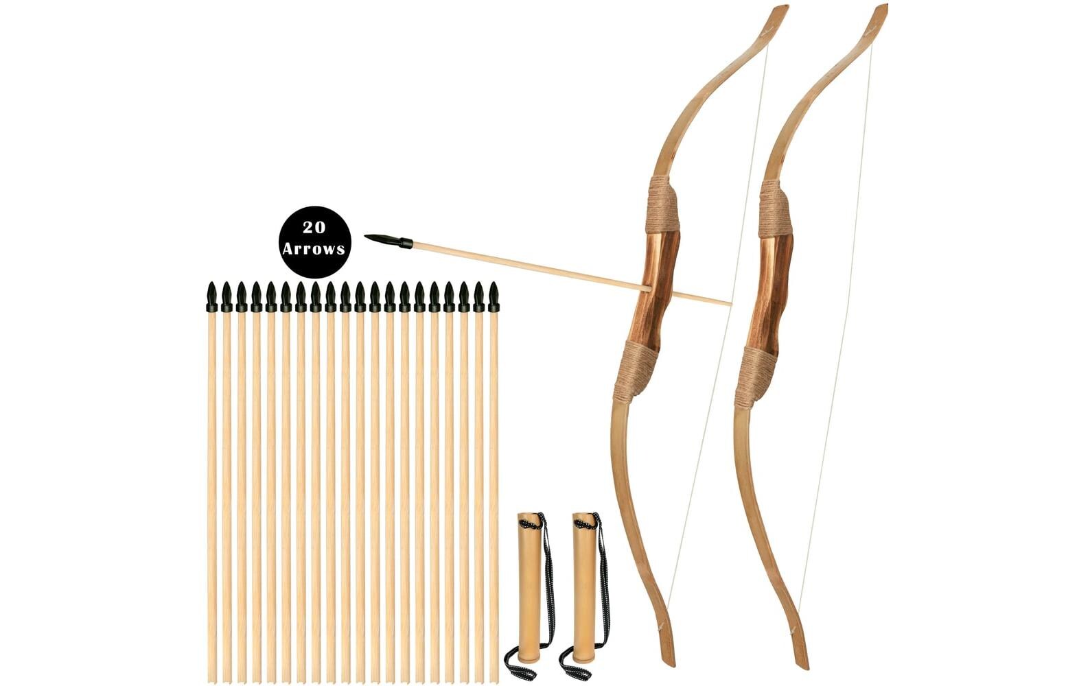 Bogenkönig Holzpfeile mit Gummispitze 20 Stück Bogenkönig Holzpfeile mit Gummispitze 20 Stück