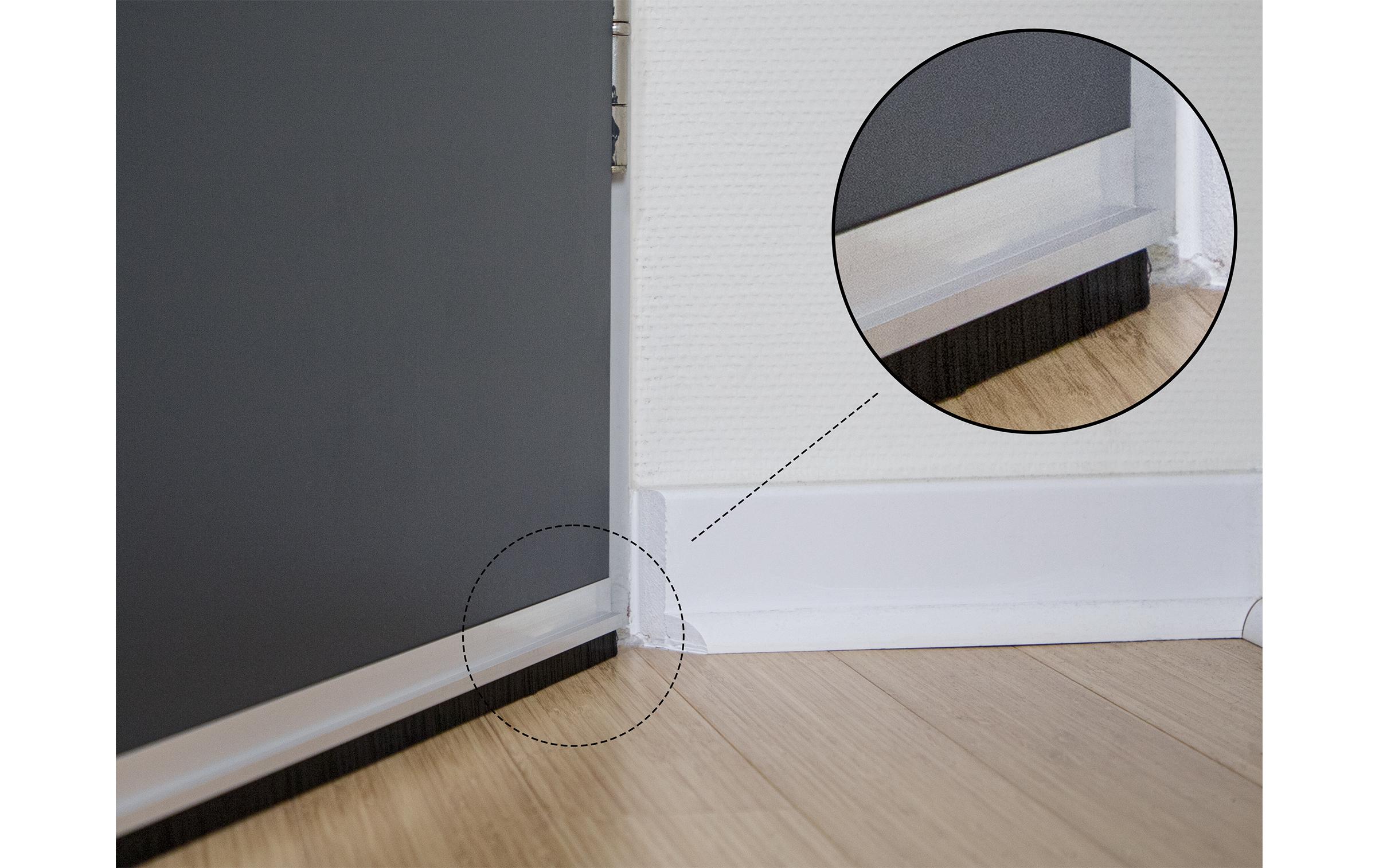 Delock Türdichtschiene Alu-Profil Gerade, 1 m x 40 mm