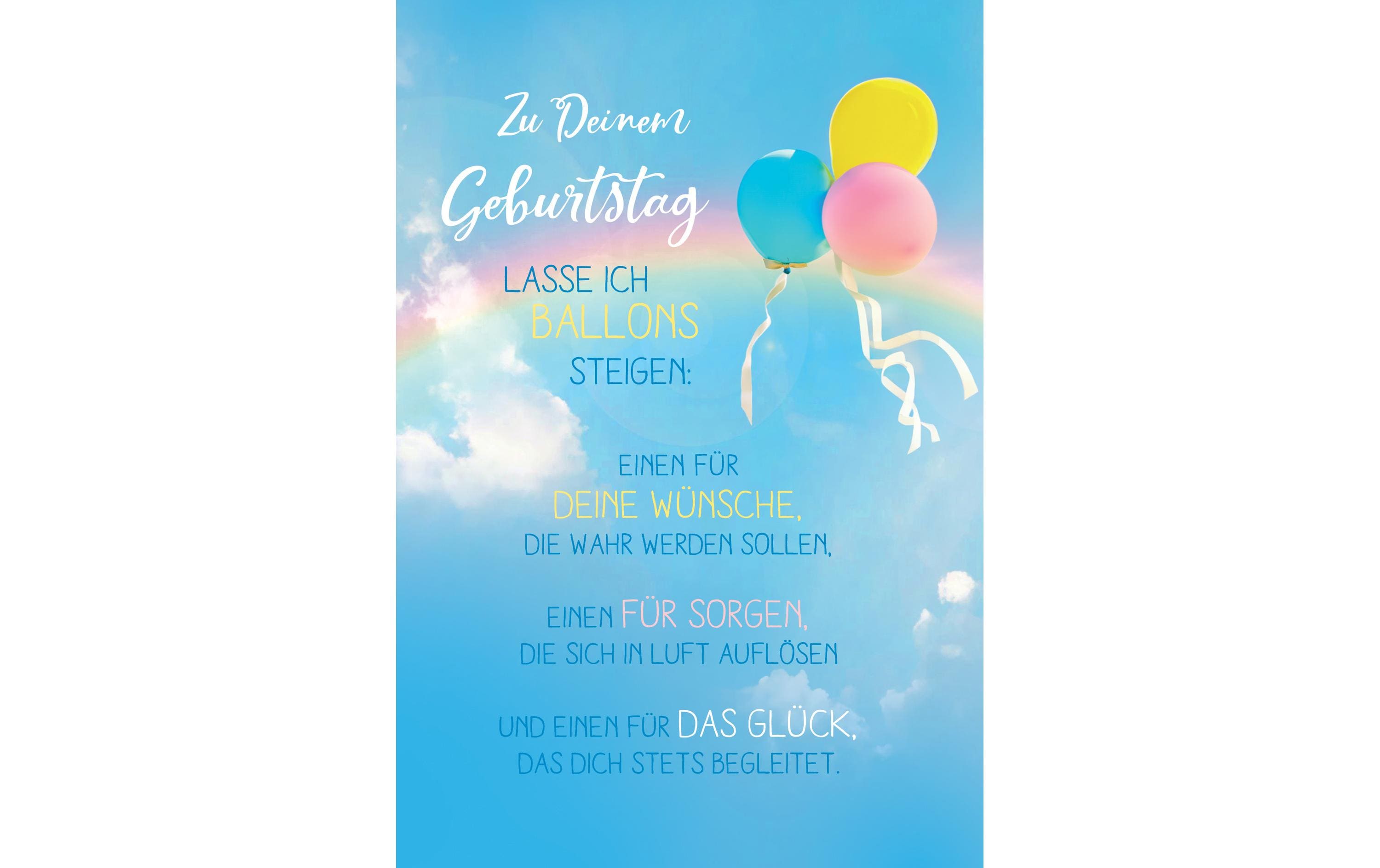 ABC Glückwunschkarte Geburtstag 12.5 x 17.6 cm