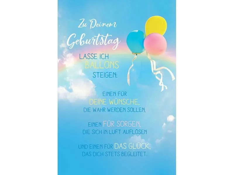 ABC Glückwunschkarte Geburtstag 12.5 x 17.6 cm