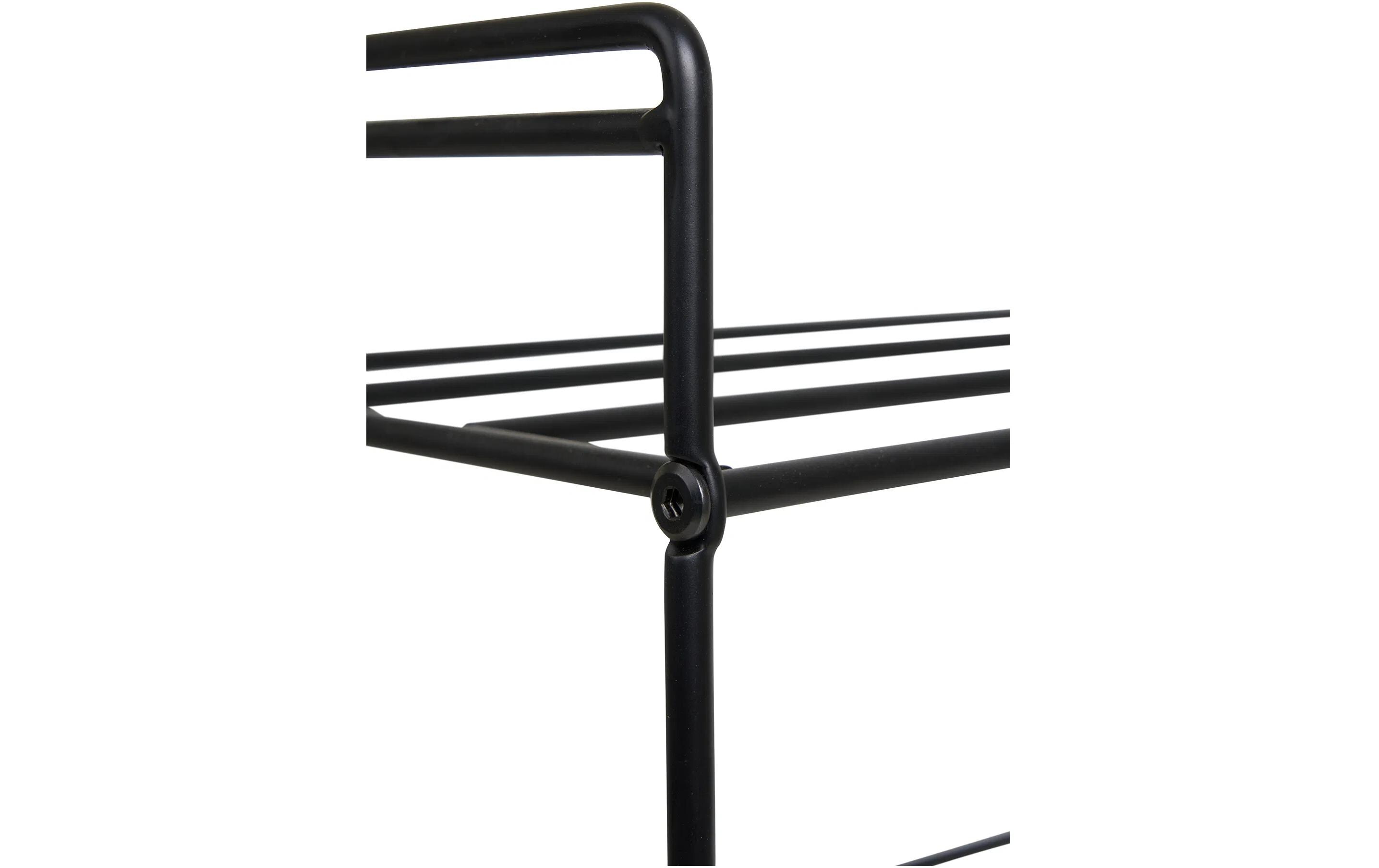 House Nordic Schuhregal Swansea 49.5 x 60 cm, Schwarz