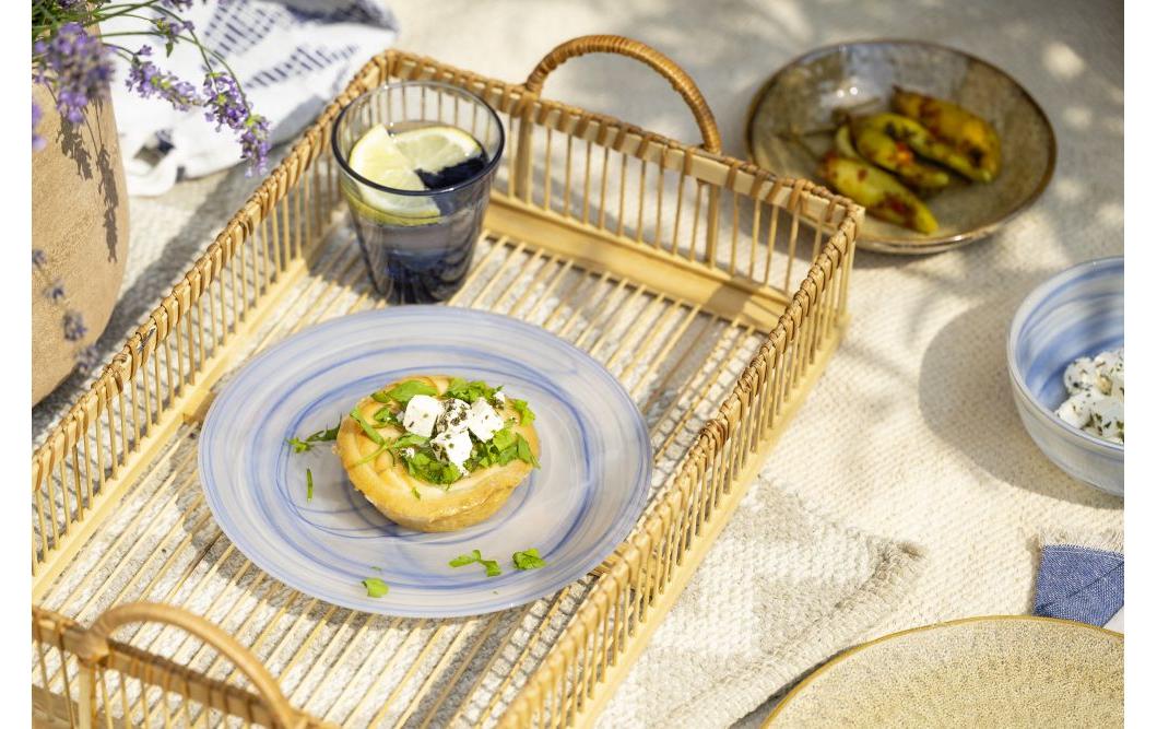 Leonardo Speiseteller Salerno Ø 28 cm, 4 Stück, Blau