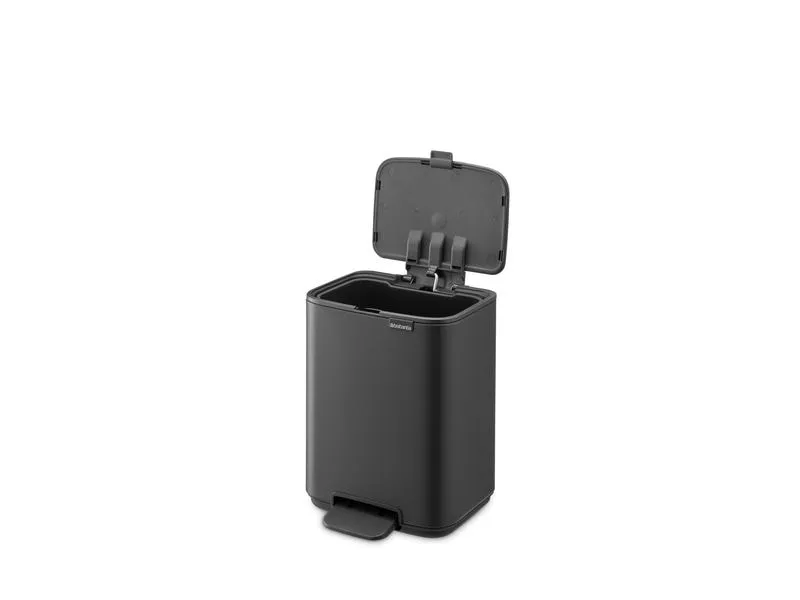 Brabantia Kosmetikeimer Bo 4 l, Dunkelgrau