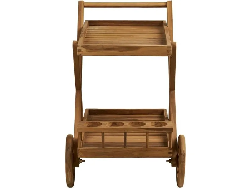 House Nordic Servierwagen Pasaku, 86 x 50 x 81 cm, Teakholz, Natur House Nordic Servierwagen Pasaku, 86 x 50 x 81 cm, Teakholz, Natur