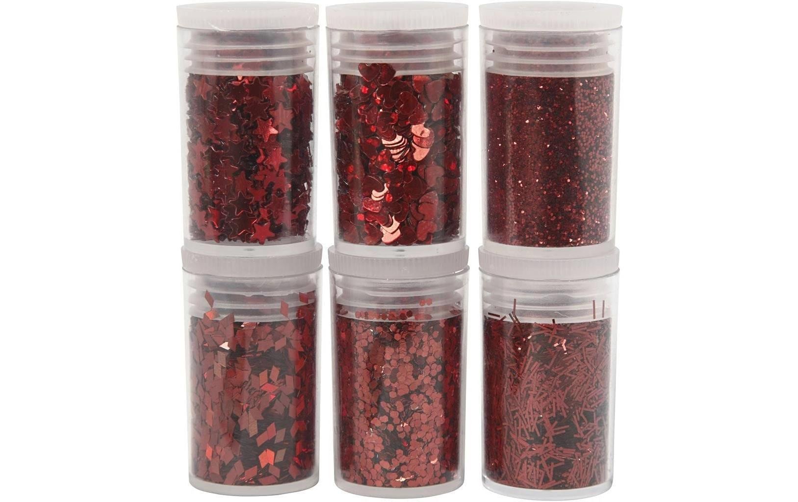 Creativ Company Glitzerset Rot, 6 x 5 g Creativ Company Glitzerset Rot, 6 x 5 g