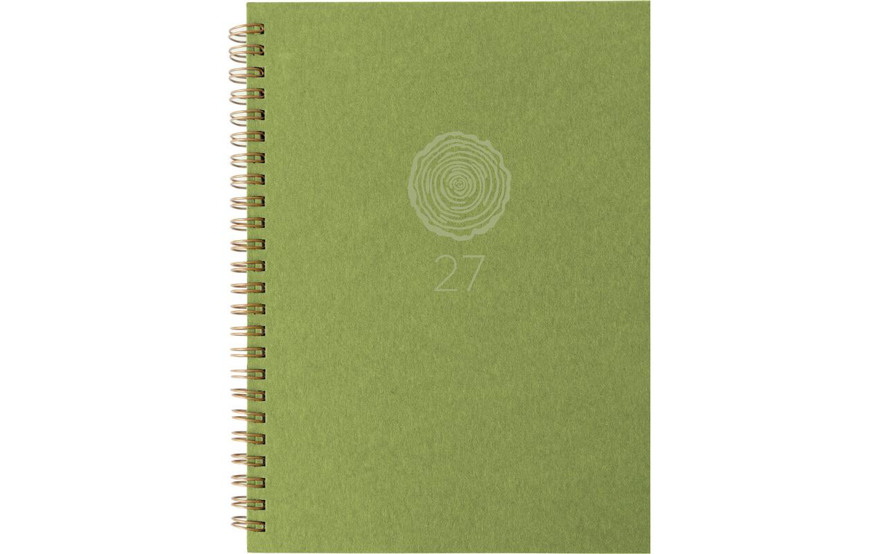 Biella Geschäftsagenda Dispo Term Natural Wire-O Blume, 2027, Grün