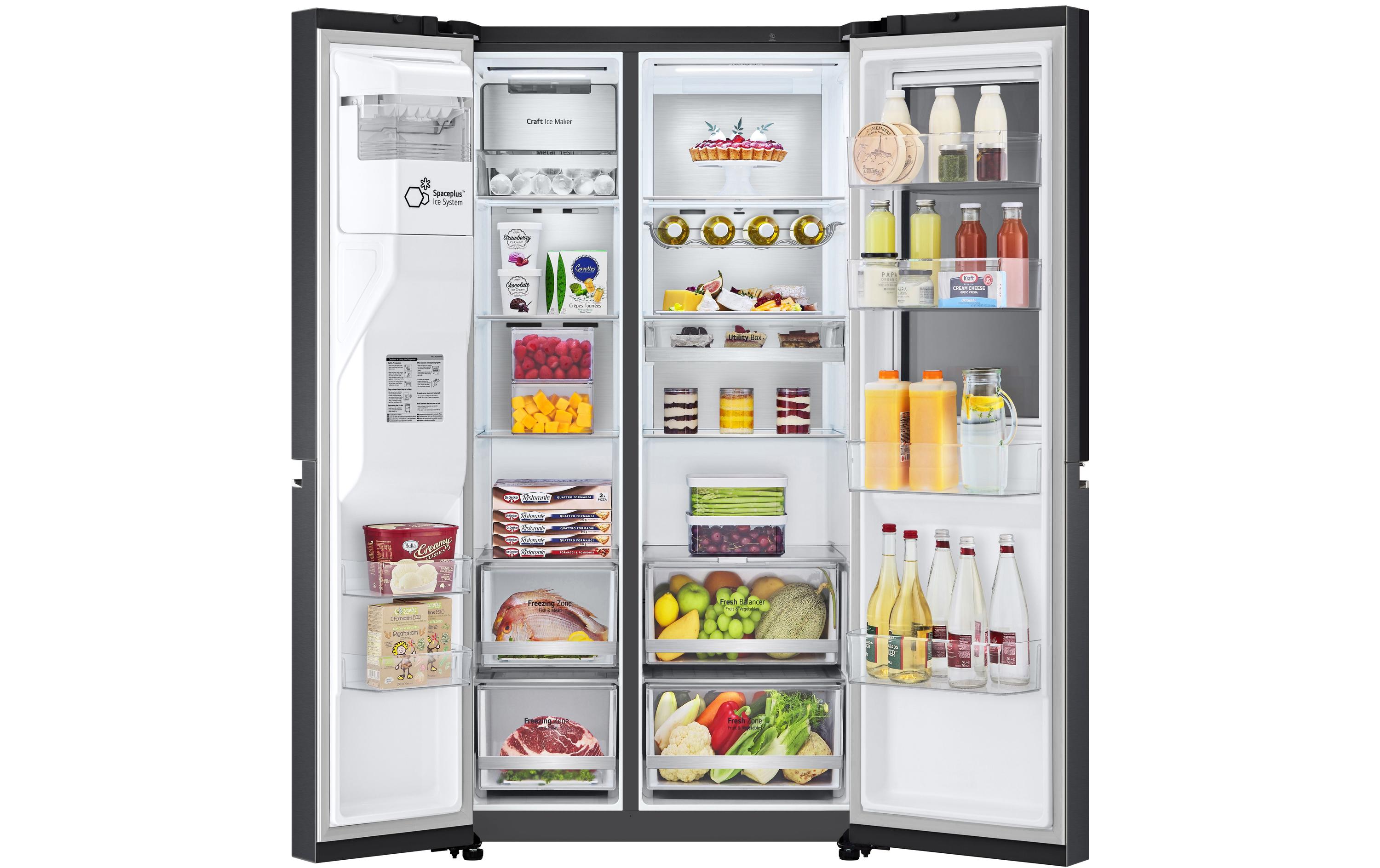 LG Foodcenter GSXV90MCDE Matte Black Steel LG Foodcenter GSXV90MCDE Matte Black Steel