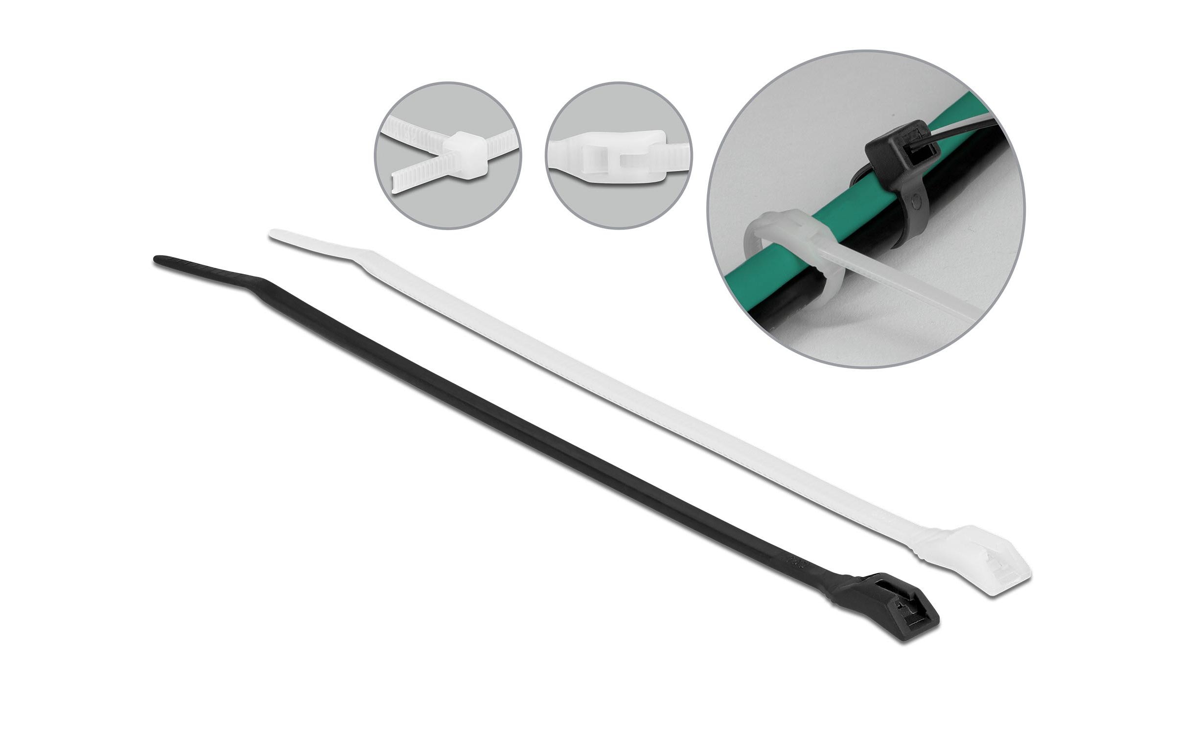 Delock Kabelbinder mit flachem Kopf Mehrfarbig 110 mm x 2.5 mm Delock Kabelbinder mit flachem Kopf Mehrfarbig 110 mm x 2.5 mm