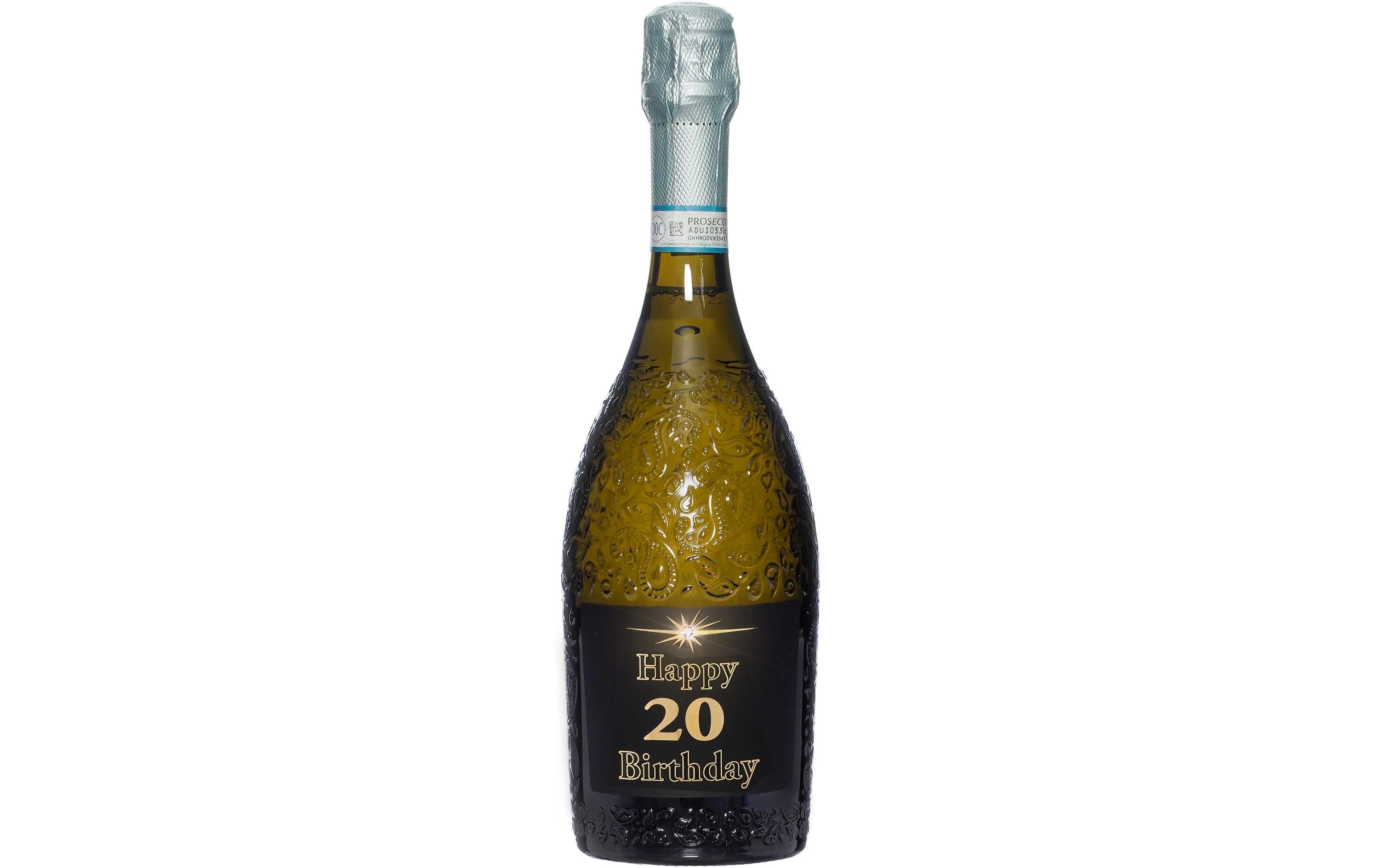 Dreams and Fantasy Geschenkidee Prosecco dark Happy Birthday 20 750 ml