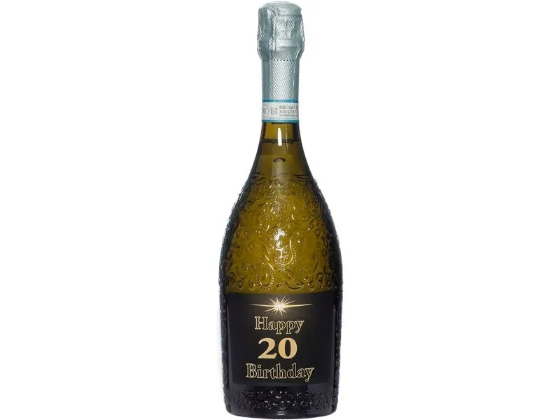 Dreams and Fantasy Geschenkidee Prosecco dark Happy Birthday 20 750 ml