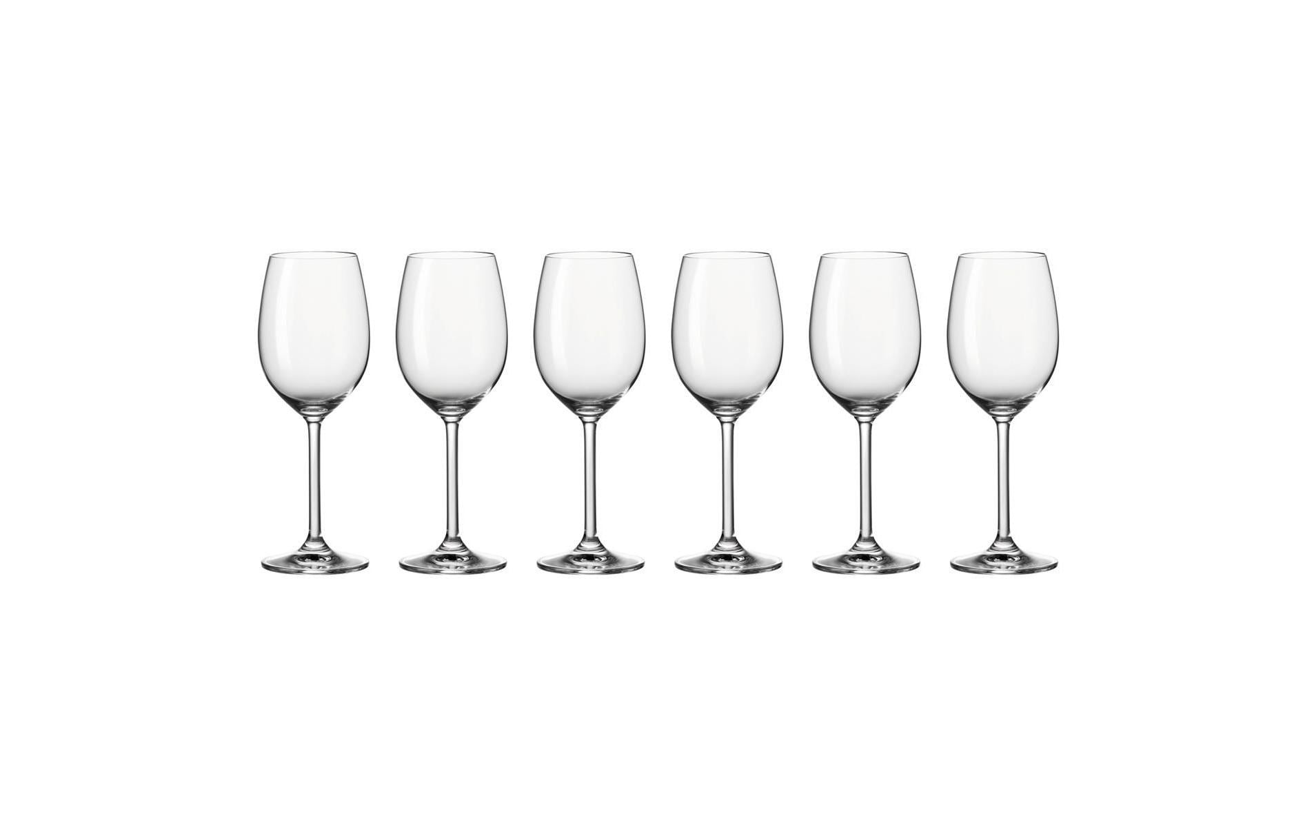 Leonardo Weissweinglas Daily 370 ml, 6 Stück, Transparent