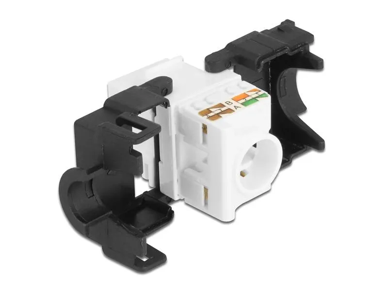 Delock Keystone-Modul RJ45 - LSA, Cat.6A werkzeugfrei