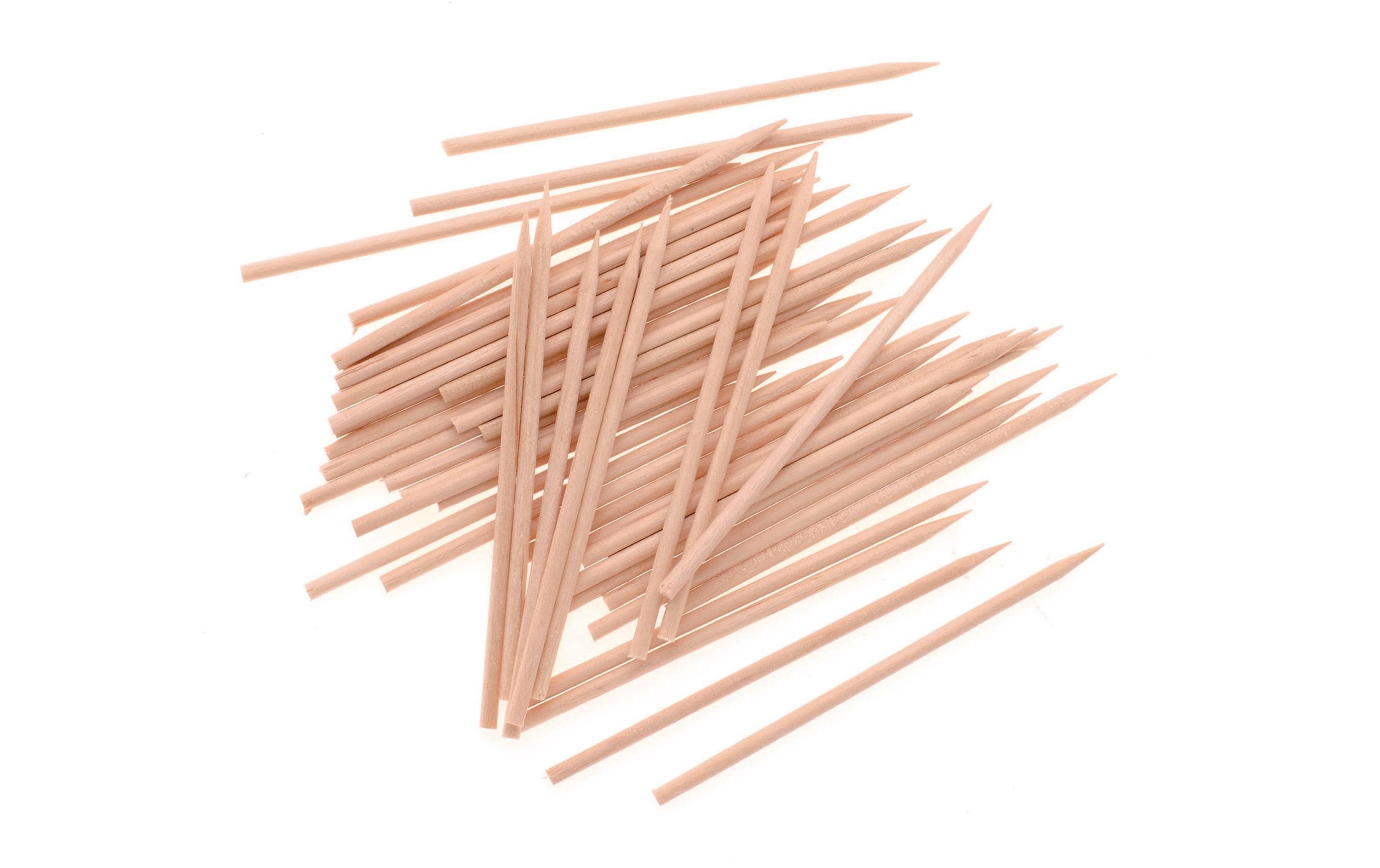 Glorex Holzartikel Ø 2.5 mm Holzspiesse, 75 Stück