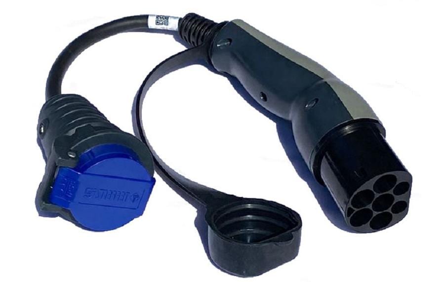 Elektroscout Adapter Typ 2 - T23 mit Entriegelung, 230 V, 16A Elektroscout Adapter Typ 2 - T23 mit Entriegelung, 230 V, 16A