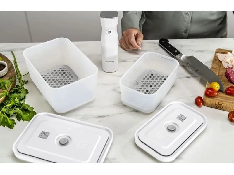 Zwilling Fresh und Save Vakuum Zubehörset M/L Grau, 2er Set Zwilling Fresh und Save Vakuum Zubehörset M/L Grau, 2er Set