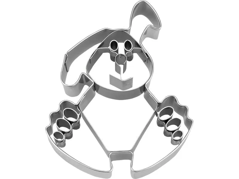 Städter Guetzli-Ausstecher Hase, Edelstahl, 9 cm Städter Guetzli-Ausstecher Hase, Edelstahl, 9 cm