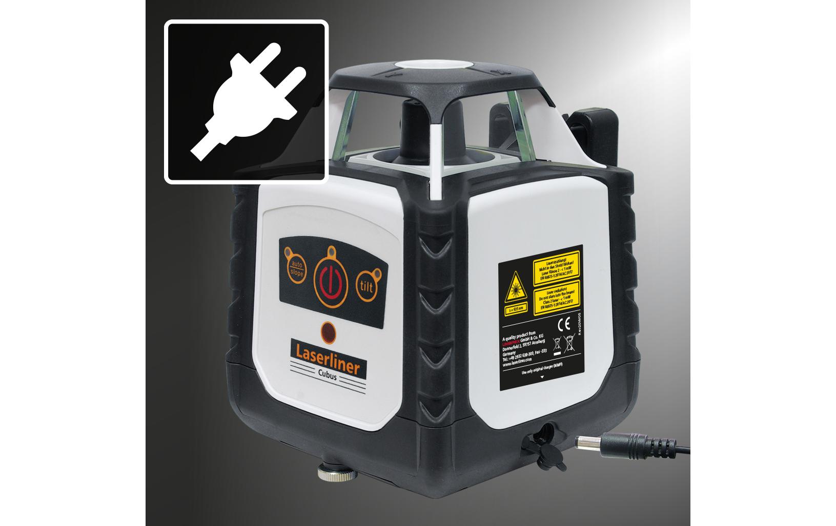 Laserliner Rotationslaser Cubus 210S Set 150 cm 200 m Laserliner Rotationslaser Cubus 210S Set 150 cm 200 m