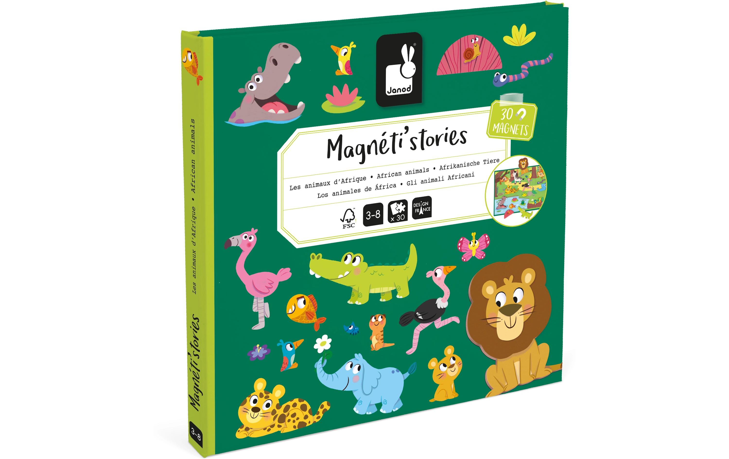 Janod Beschäftigungsspielzeug Magnetistories Afrikanische Tiere Janod Beschäftigungsspielzeug Magnetistories Afrikanische Tiere