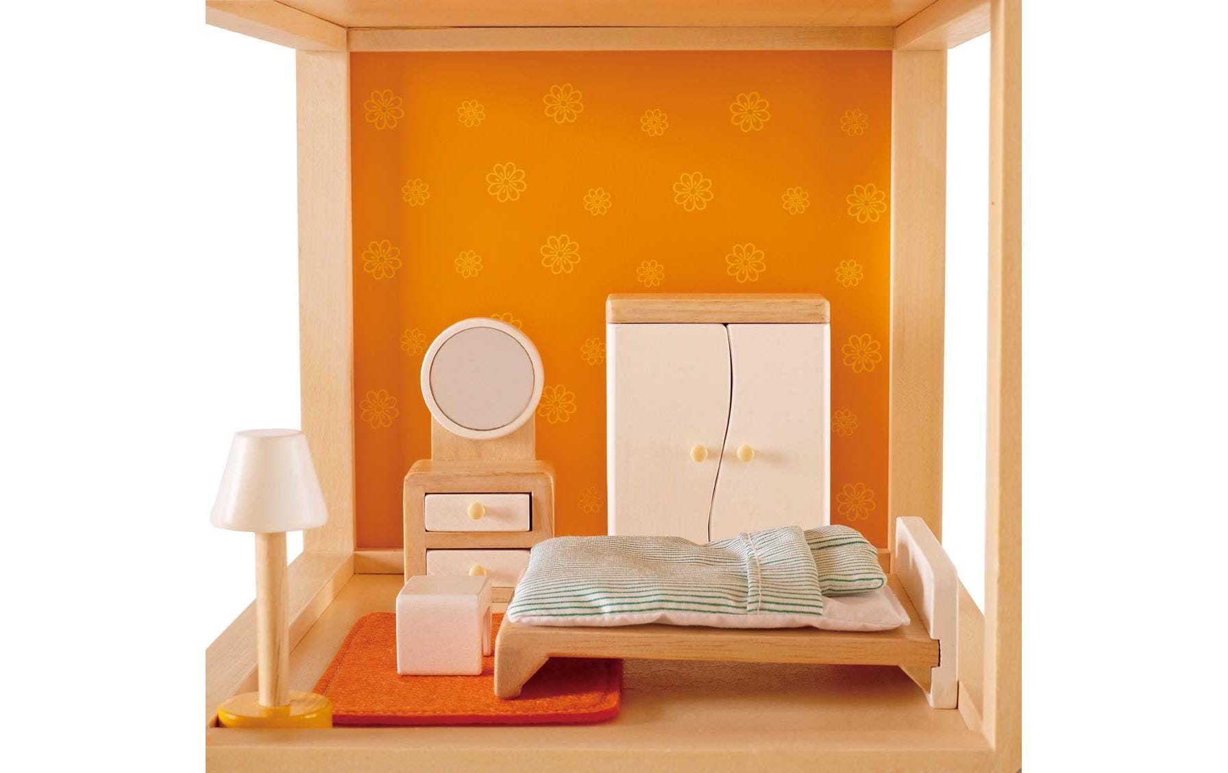 Hape Puppenhausmöbel Schlafzimmer