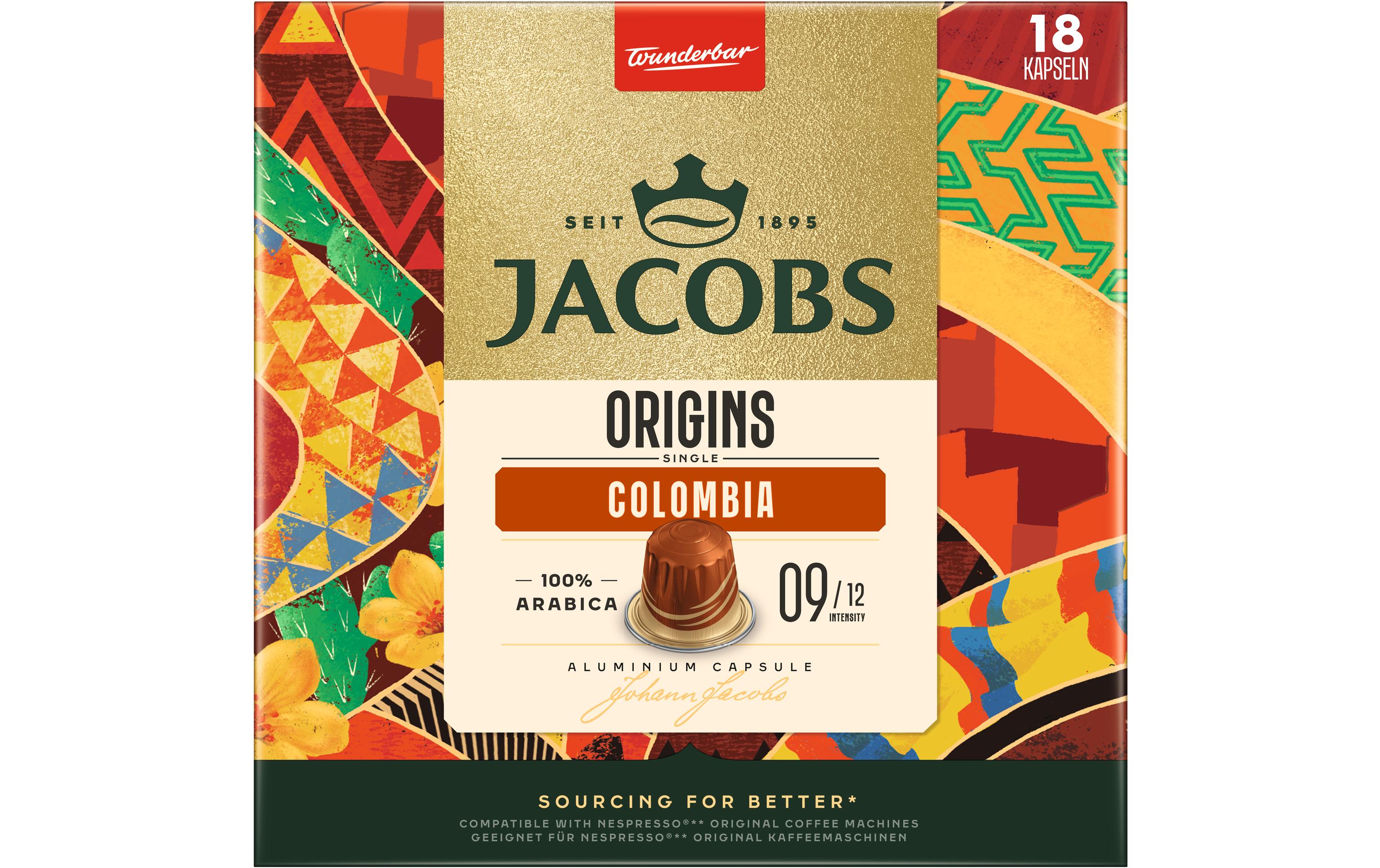 Jacobs Kaffeekapseln NKK Single Origins Colombia 18 Stück
