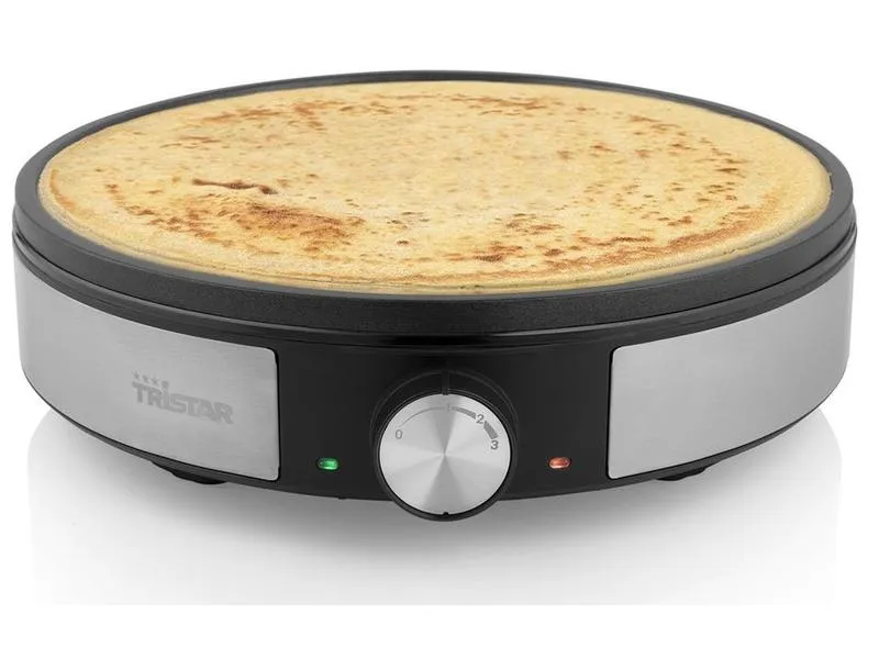 Tristar Crêpe Maker BP-2638 1200 W, Schwarz/Silber Tristar Crêpe Maker BP-2638 1200 W, Schwarz/Silber