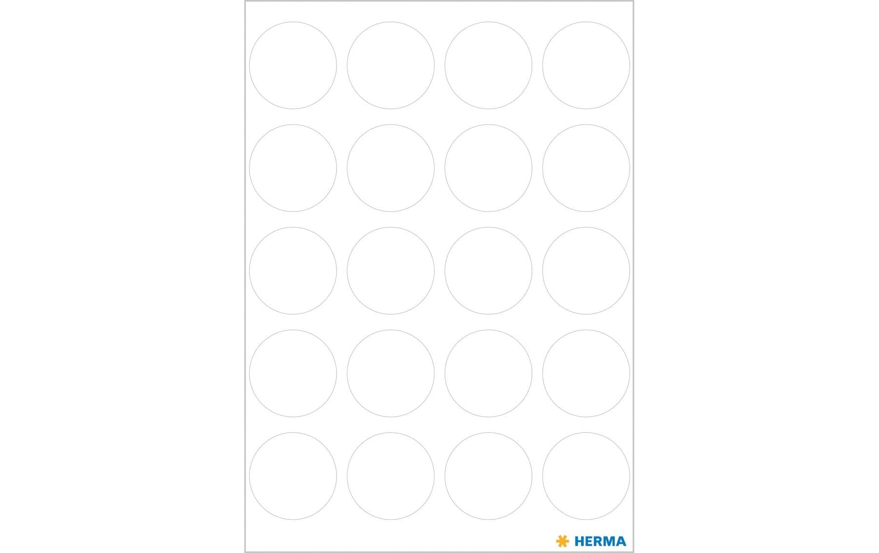 Herma Stickers Klebepunkte Vario Ø 19 mm, Weiss