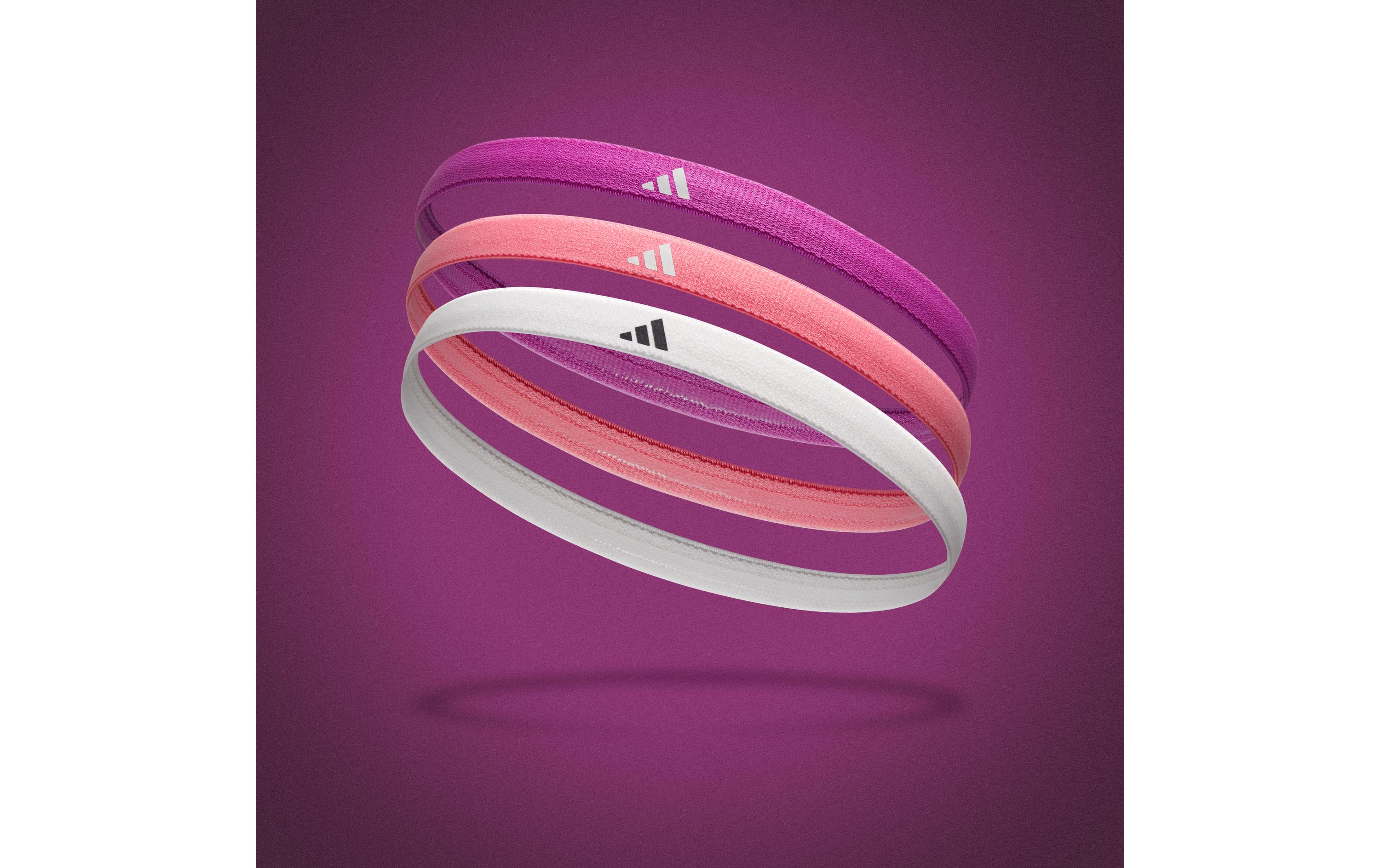 adidas Hairbands Lila/Pink/Weiss