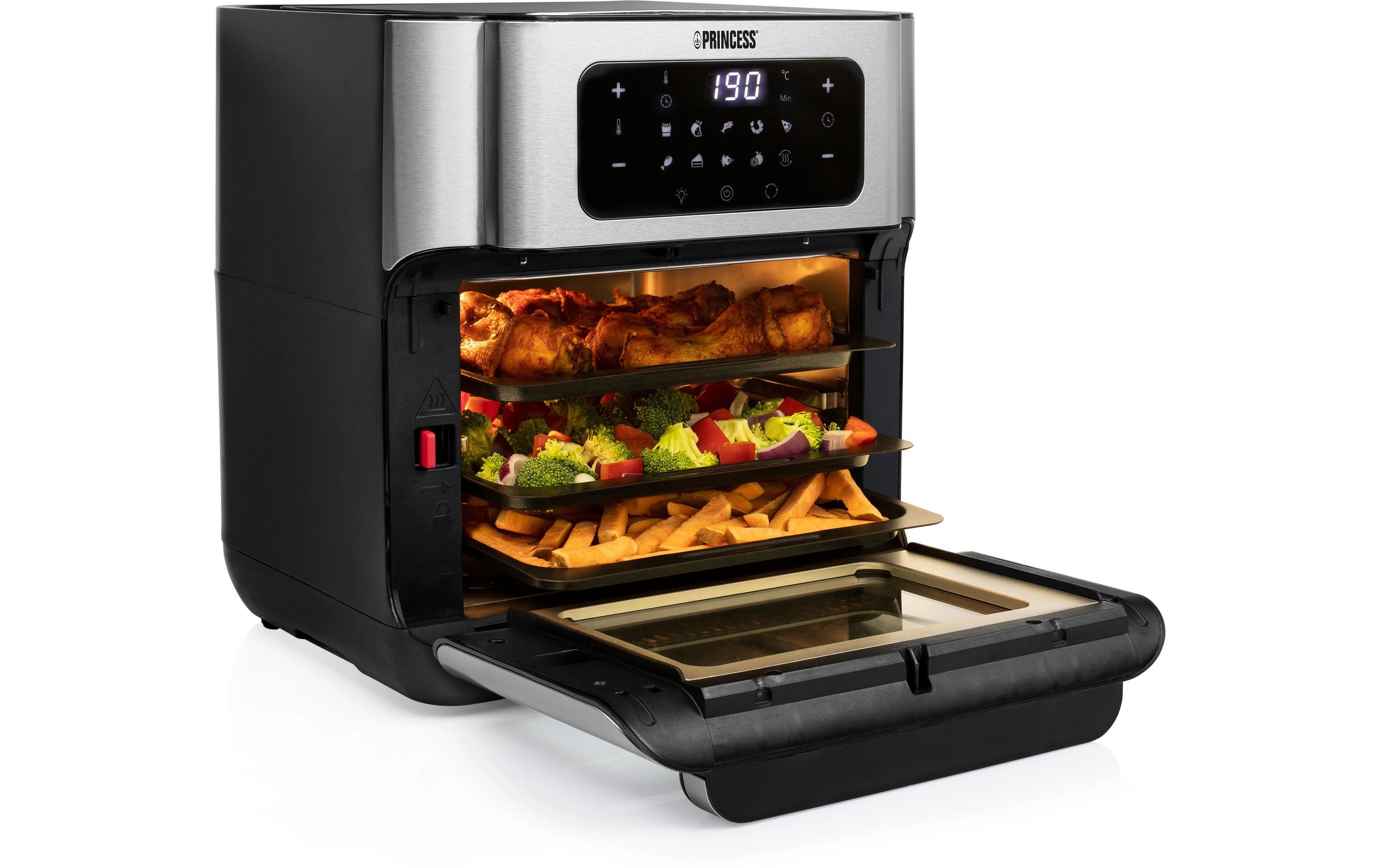 Princess Heissluftofen mit Frittierfunktion 10 l, Schwarz Princess Heissluftofen mit Frittierfunktion 10 l, Schwarz