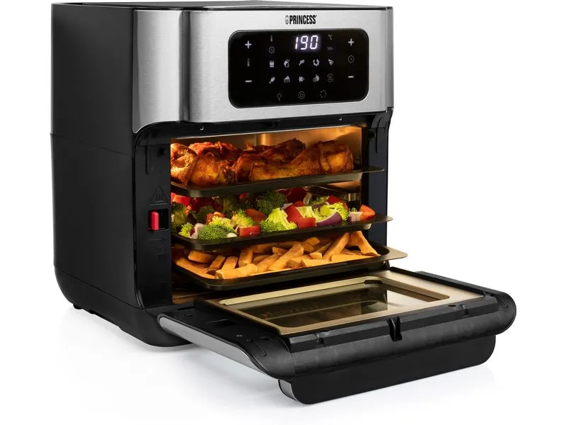Princess Heissluftofen mit Frittierfunktion 10 l, Schwarz Princess Heissluftofen mit Frittierfunktion 10 l, Schwarz
