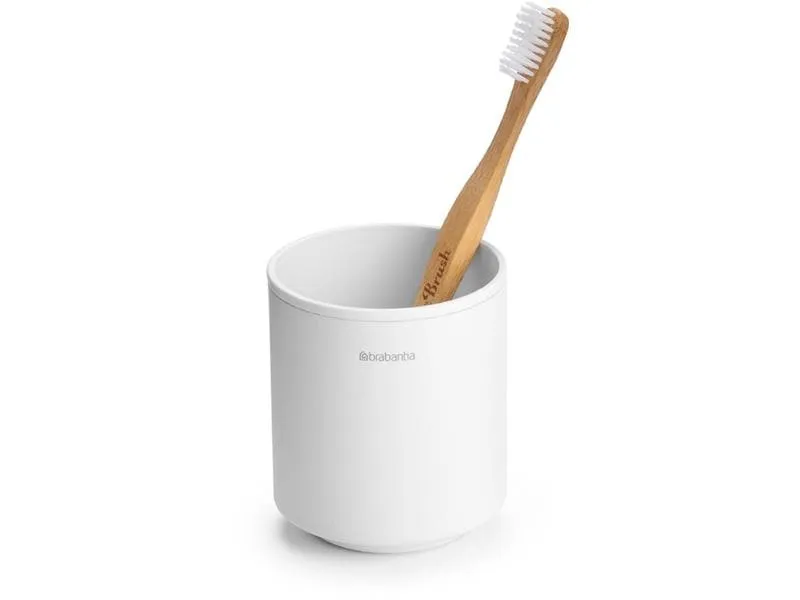 Brabantia Zahnputzbecher Mindset Weiss Brabantia Zahnputzbecher Mindset Weiss