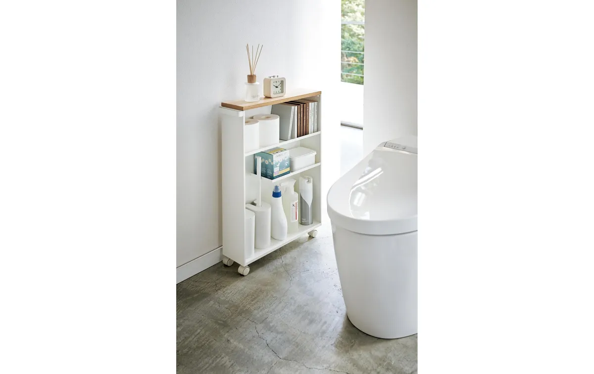 Yamazaki Badezimmerregal Tower 68 cm, Weiss Yamazaki Badezimmerregal Tower 68 cm, Weiss