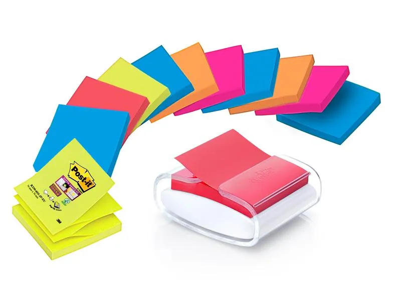 Post-it Notizzettel-Dispenser Z-Note Weiss/Transparent