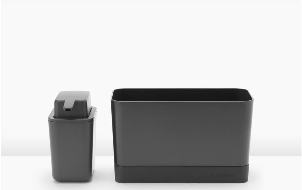 Brabantia Spültrog-Organizer Set, Dunkelgrau