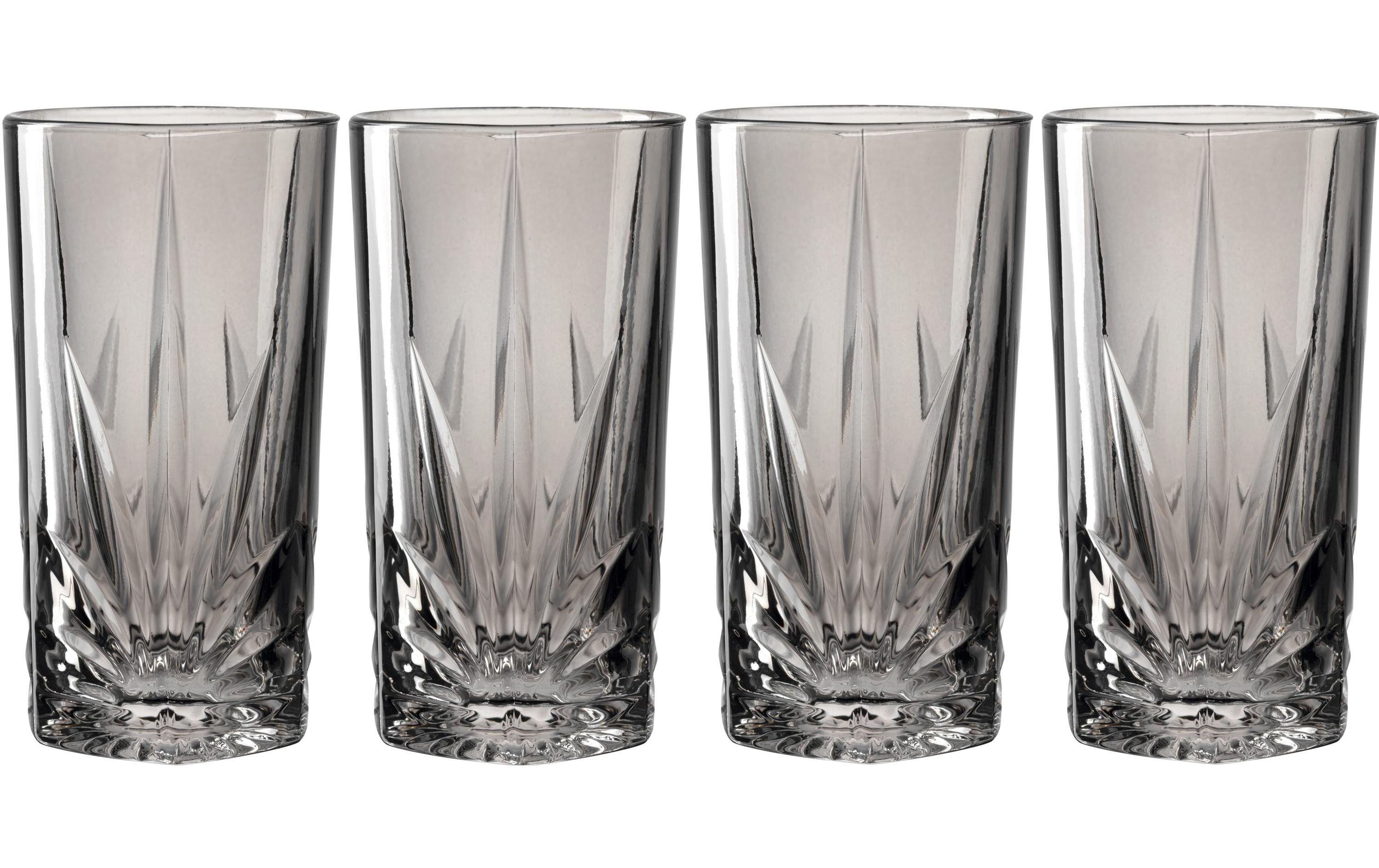 Leonardo Longdrinkglas Capri 530 ml, 4 Stück, Grau