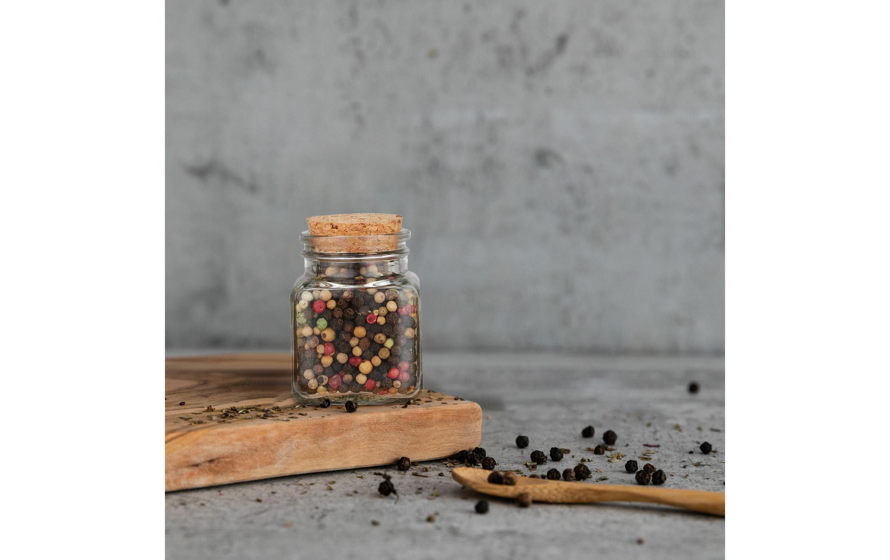 relaxdays Korkenglas Hellbraun/Transparent 20 Stück