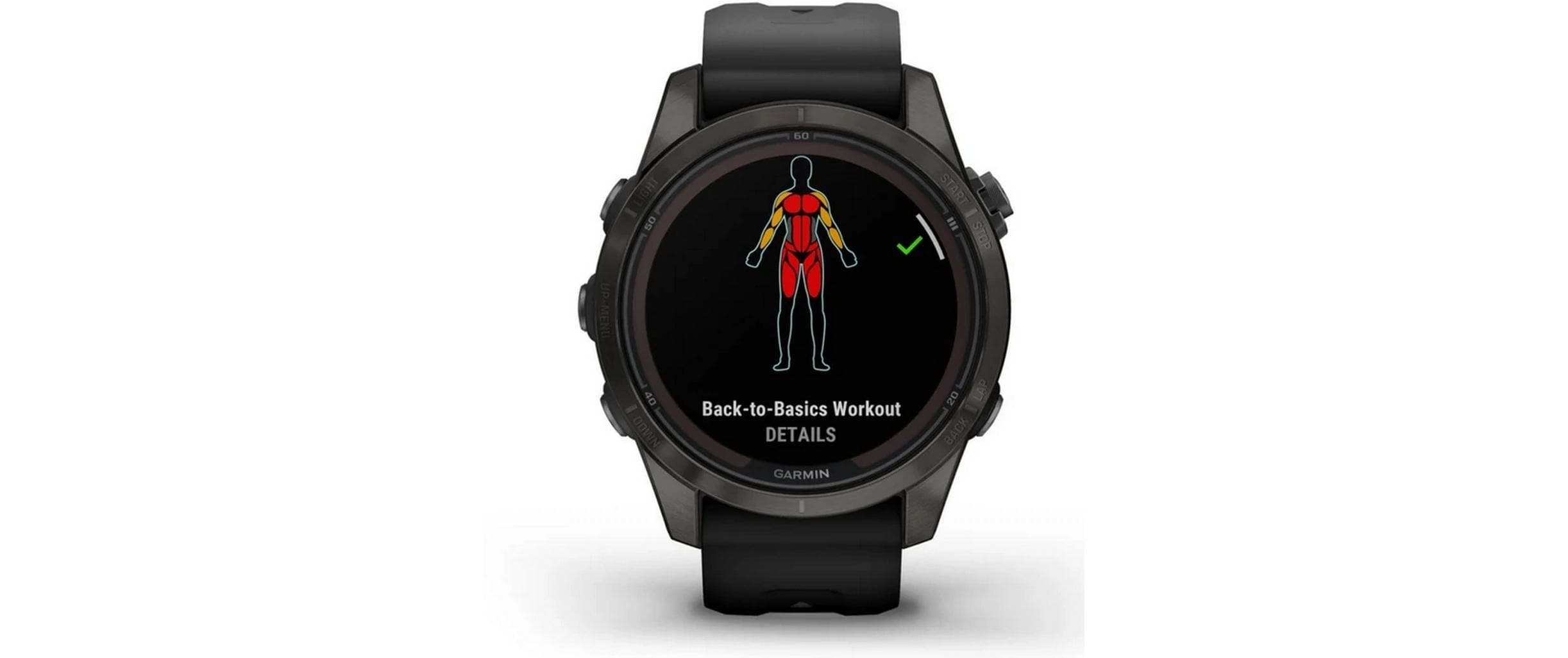 GARMIN GPS-Sportuhr Fenix 7S Pro Sapphire Solar Edition Schwarz