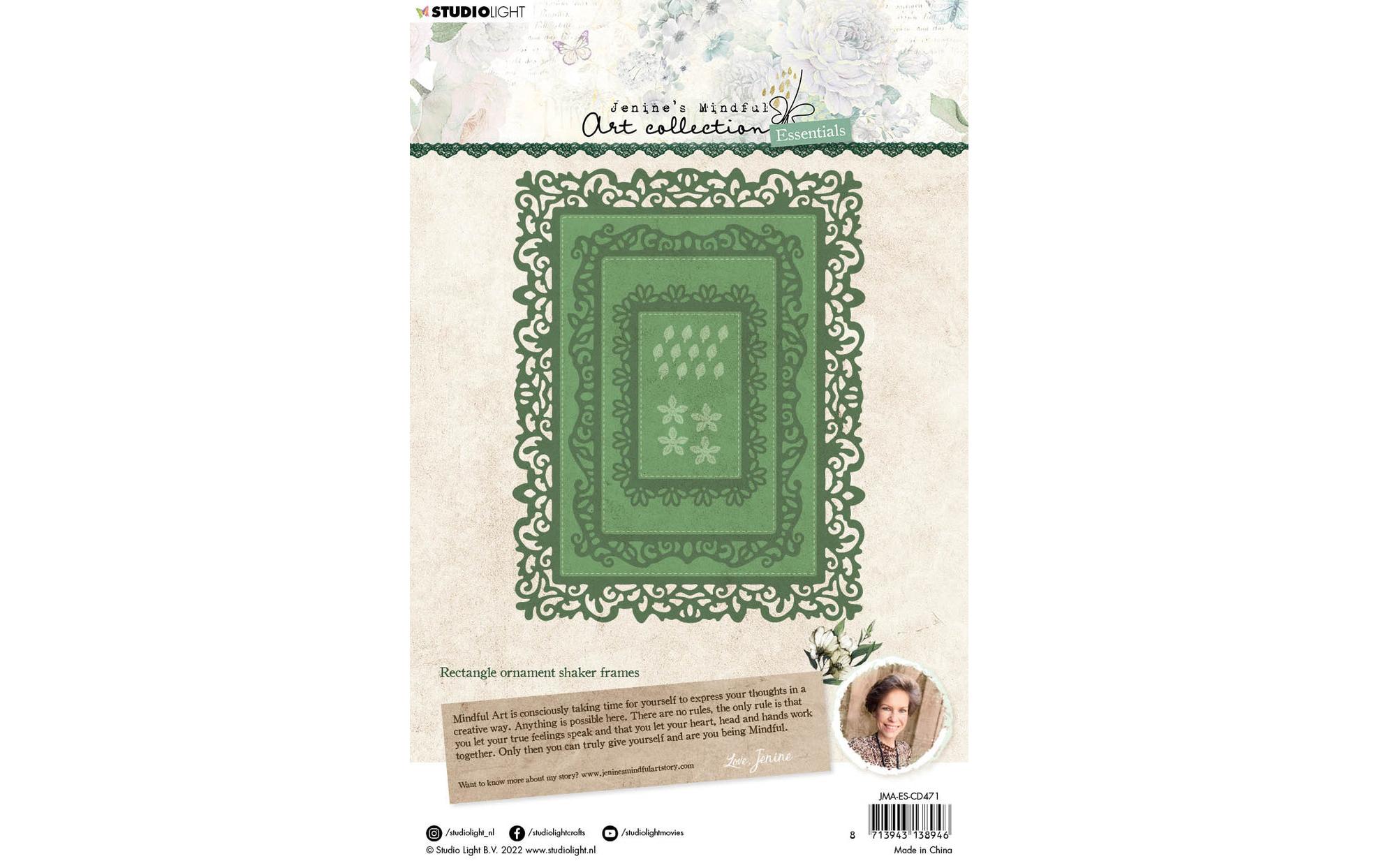 Studio Light Stanzschablone Ornamentrahmen 137x177x1 mm, 8 Stück