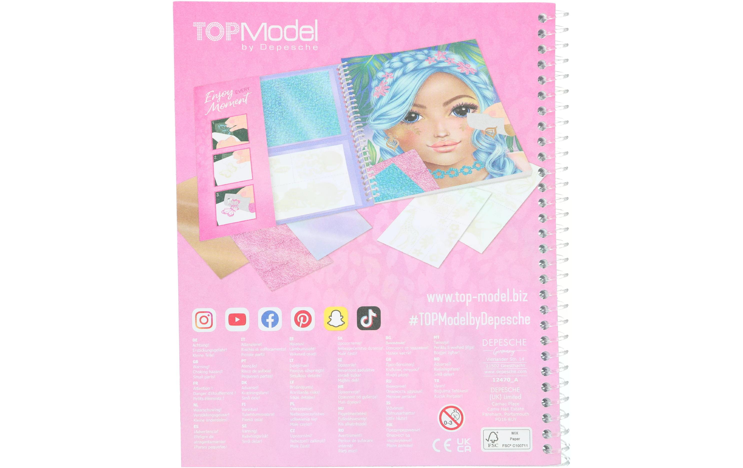 Topmodel Malbuch Top Model Stick and Shine