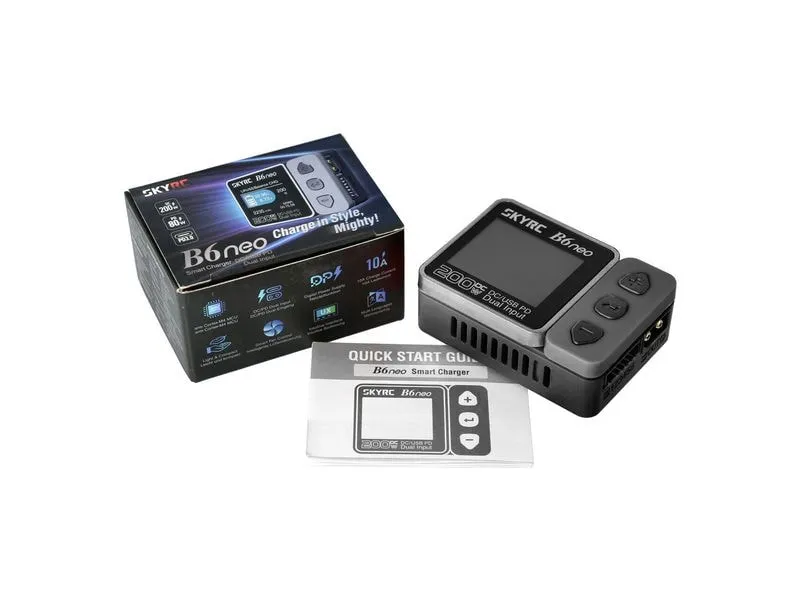 SKYRC Ladegerät B6neo, 200W DC, 1-6S Grau SKYRC Ladegerät B6neo, 200W DC, 1-6S Grau