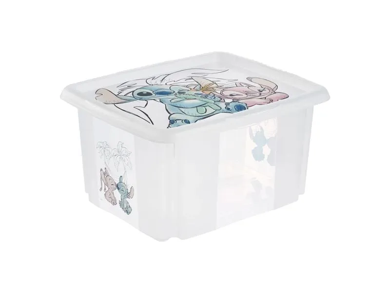 keeeper Karolina Stapelbox Kunststoff 24 l Transparent mit Motiv