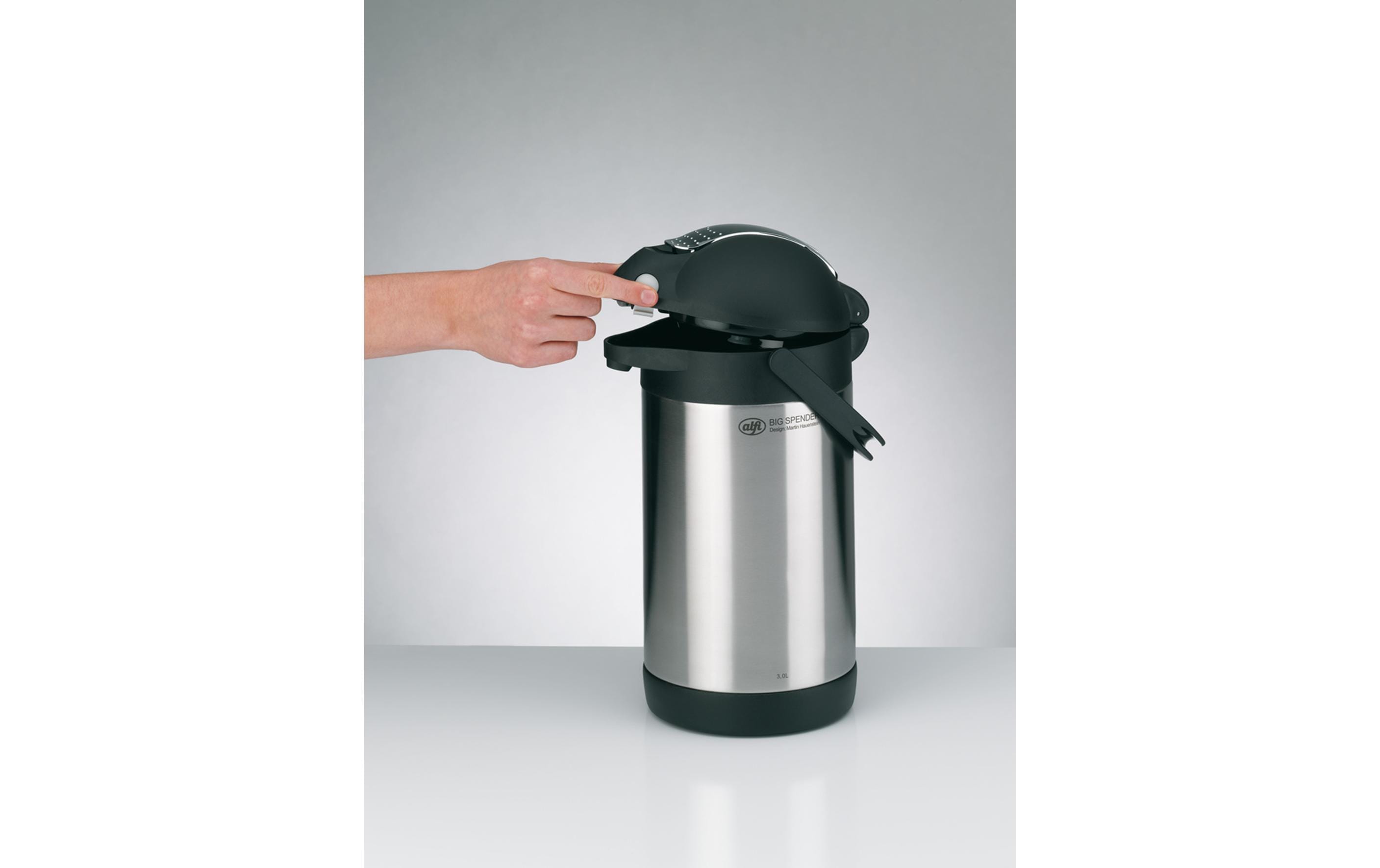 Alfi Thermoskanne Big Spender 2200 ml, Silber